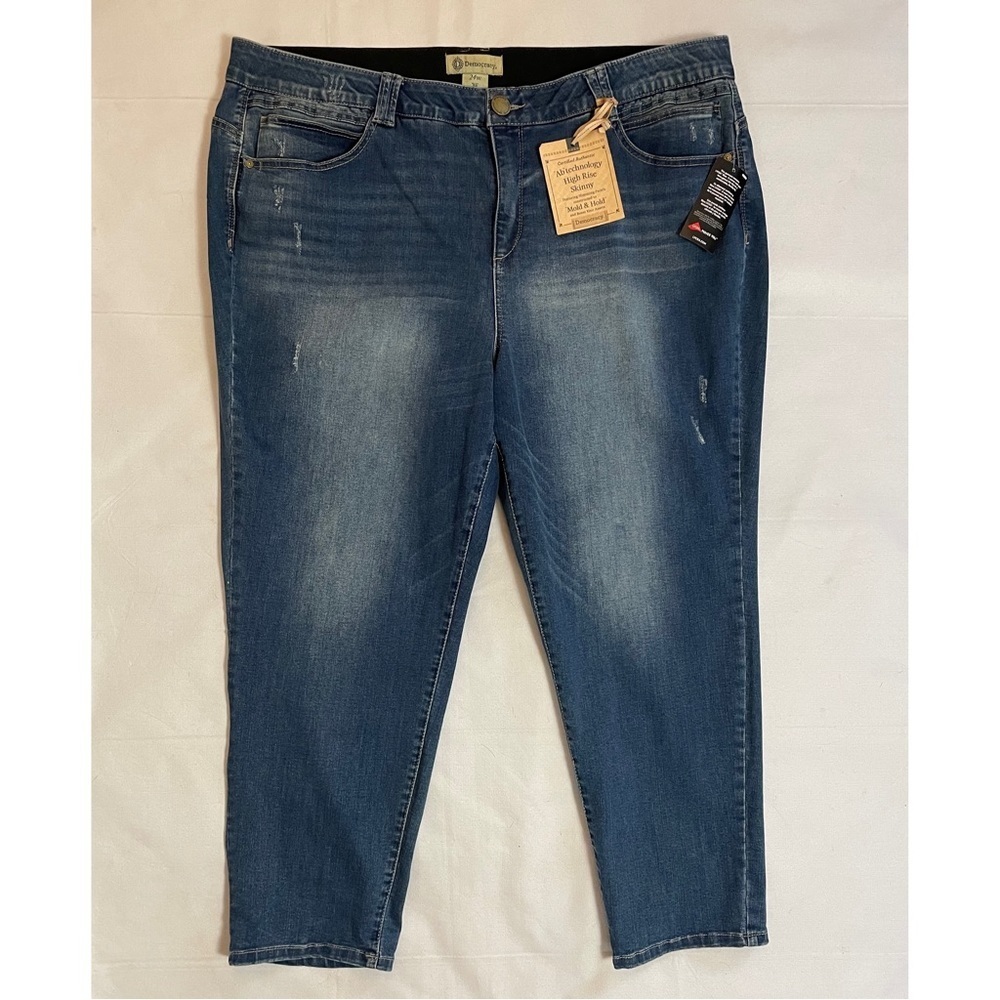 NWT New Democracy AB Technology High Rise Skinny Jeans Size 24W